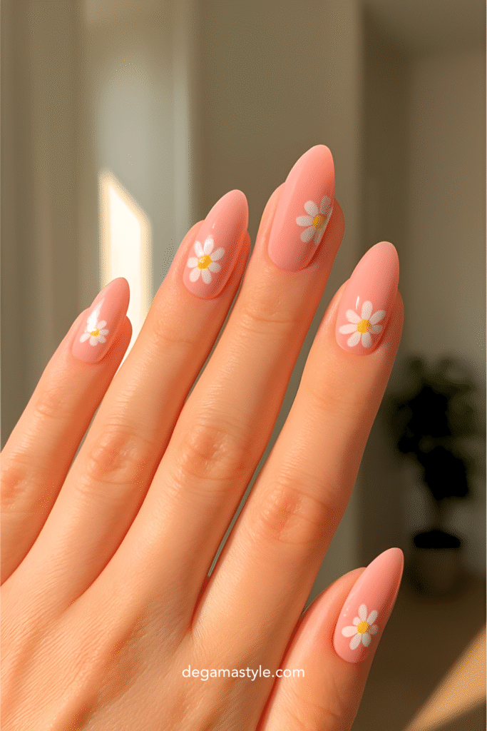 Minimalistic and Simple Flower Nail