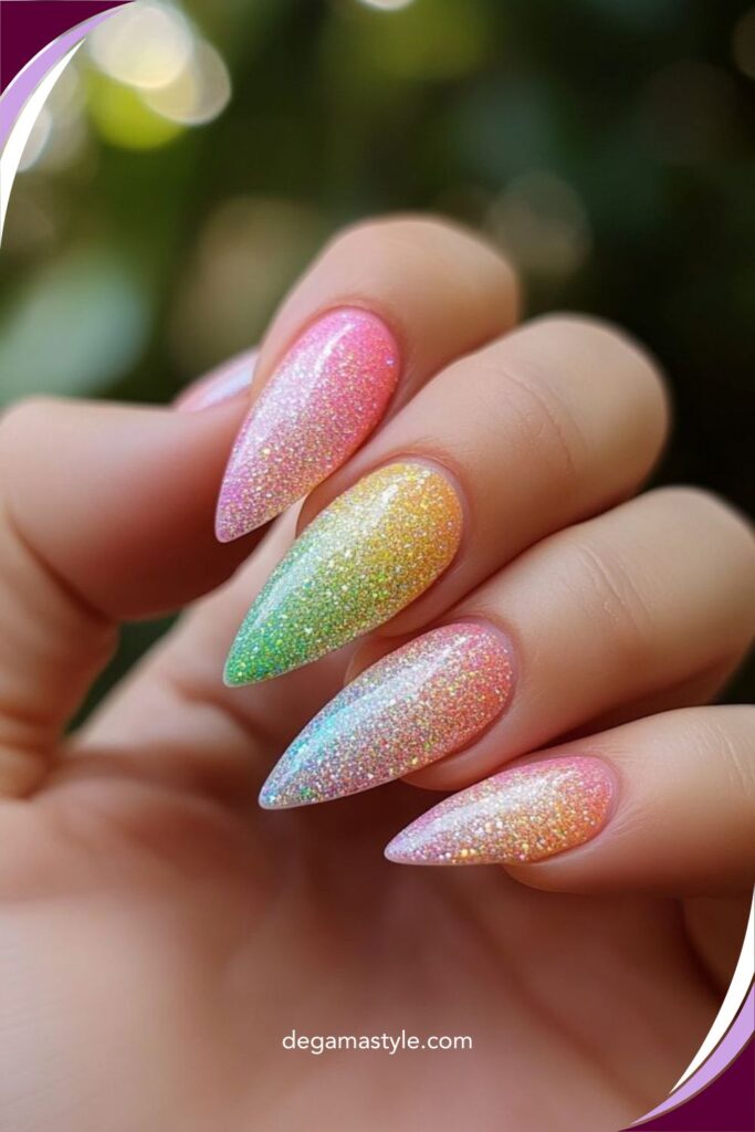 Vibrant Aura Nail
