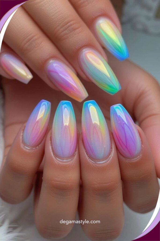 Vibrant Aura Nail