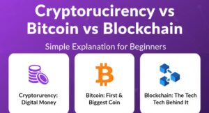 Cryptocurrency vs Bitcoin vs Blockchain